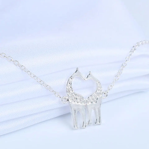 Double Giraffe Heart Bracelet