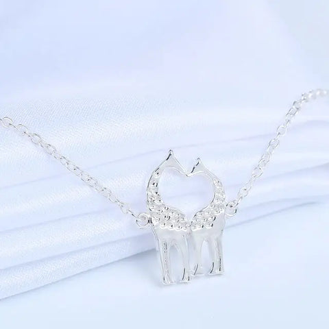 Double Giraffe Heart Bracelet