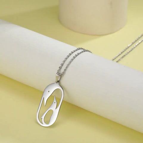 Double-Penguin Necklace