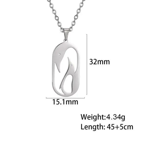 Double-Penguin Necklace