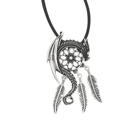 Dreamcatcher with Guardian Dragon Necklace