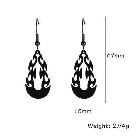 Earings, Model - Bonfire Black