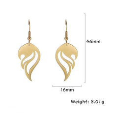 Earings, Model - Flame Gold