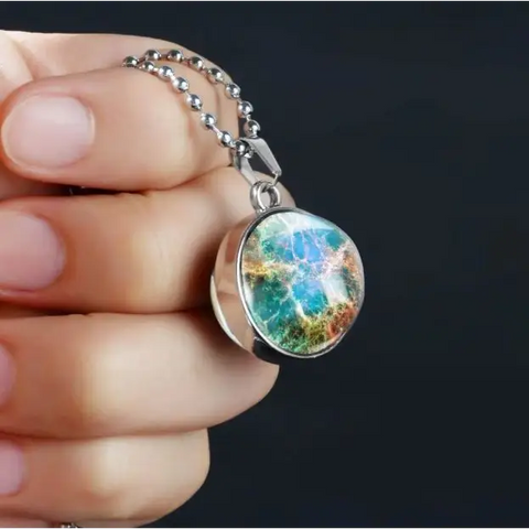 Earth Double Glass Necklace