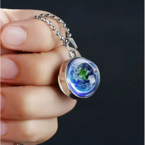 Earth Double Glass Necklace