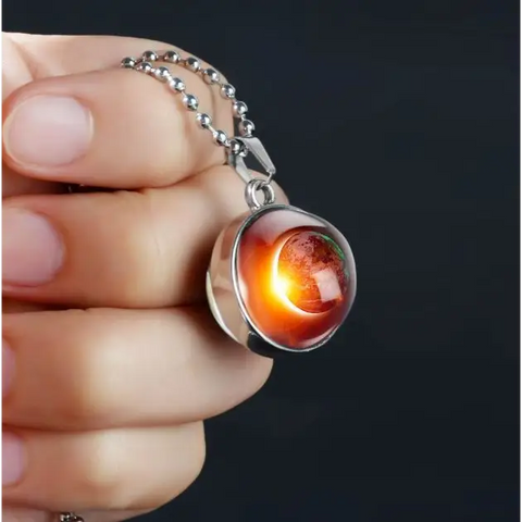 Earth Double Glass Necklace