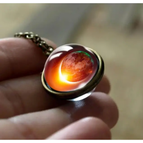 Earth Double Glass Necklace