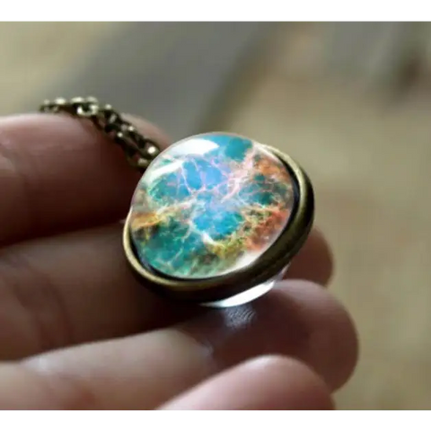 Earth Double Glass Necklace