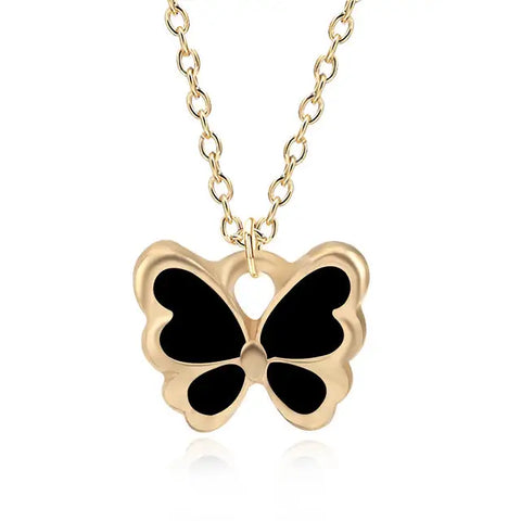 Enamel Butterfly Necklace