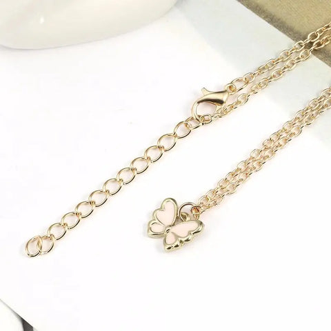 Enamel Butterfly Necklace