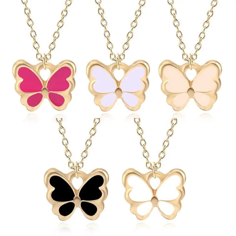 Enamel Butterfly Necklace