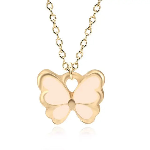Enamel Butterfly Necklace