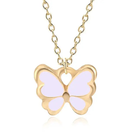 Enamel Butterfly Necklace