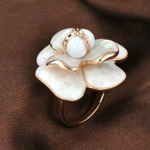 Enamel Flower Ring