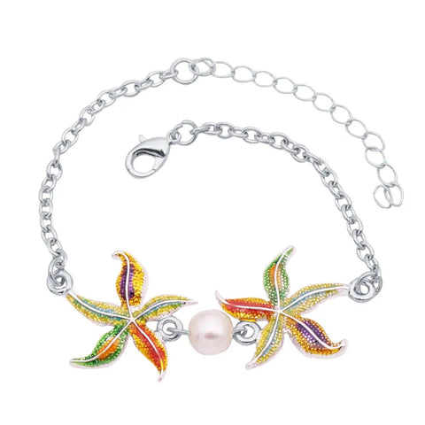 Enamel Starfish Bracelet