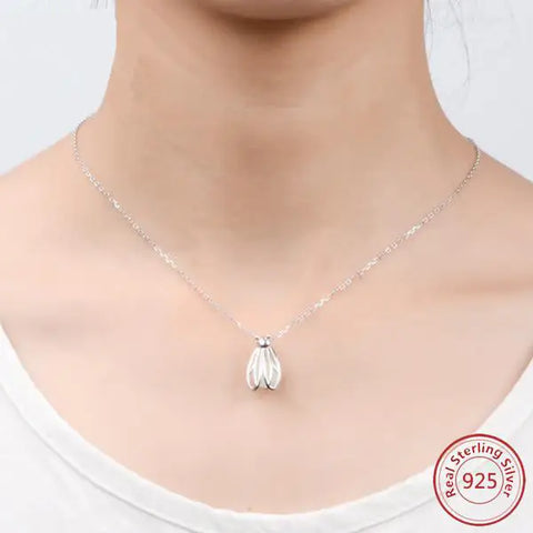 Firefly Grow in the Dark Sterling Necklace