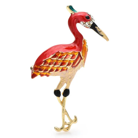 Flamingo Brooch