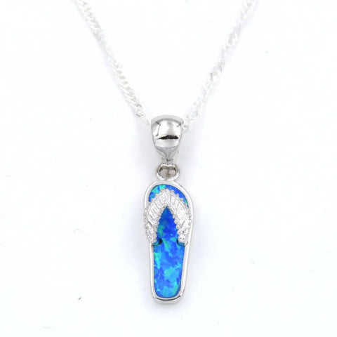 Flip Flops Opal Necklace