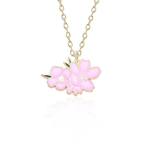 Flower Enamel Necklace