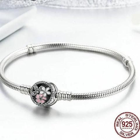 Flowers in bloom Silver Bracelet