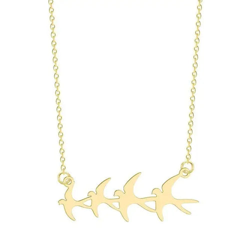 Flying Swallows Necklace
