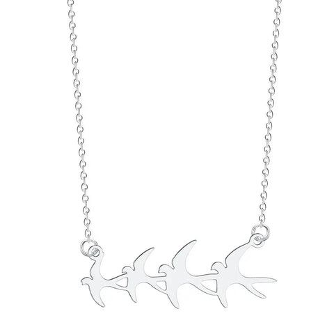 Flying Swallows Necklace