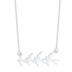 Flying Swallows Necklace
