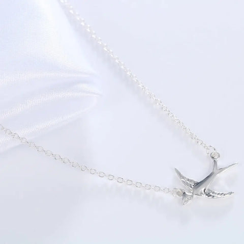 Flying Swallows Necklace