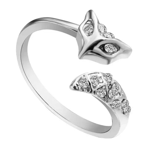 Fox Rhinestone Ring
