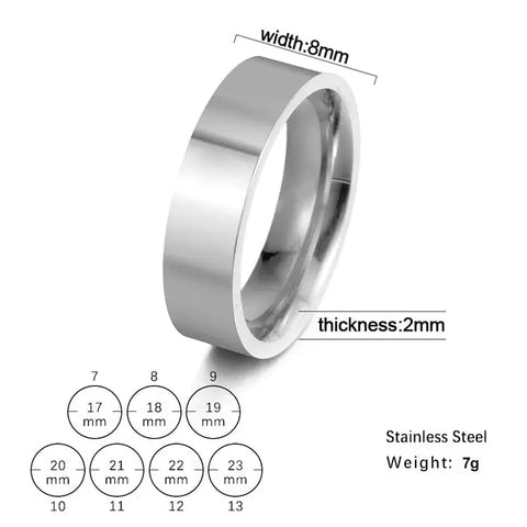 Free 8mm Steel Ring