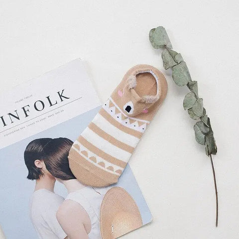 Free Cute brown Socks