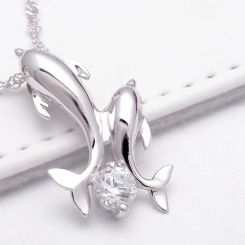 Free Double Dolphin Necklace