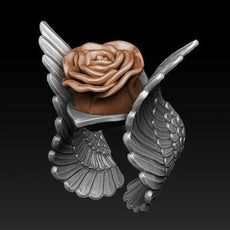 Free Flying Rose Ring