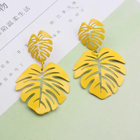 Free Leaf Long Earring