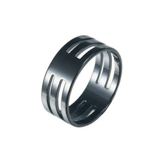 Free R 8mm Wide - Black Ring