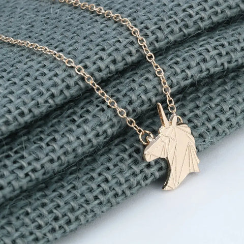 Free Unicorn Head Necklace