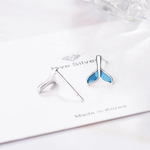 Free Whale Earrings