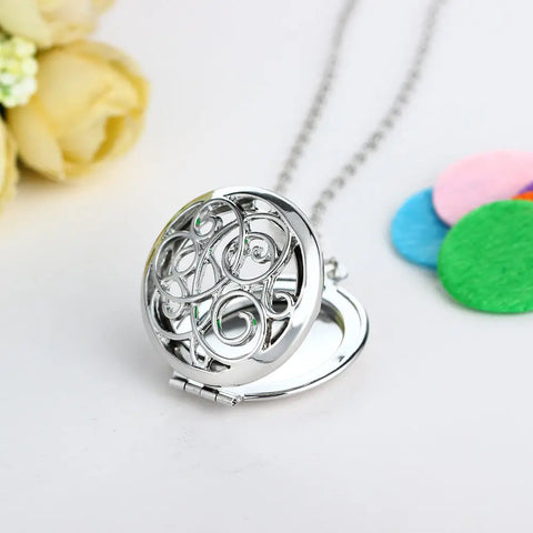 Freehand Heart Necklace Aromatherapy Locket