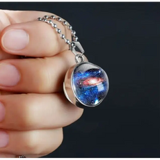 Galaxy Holes Silver Plated Necklace