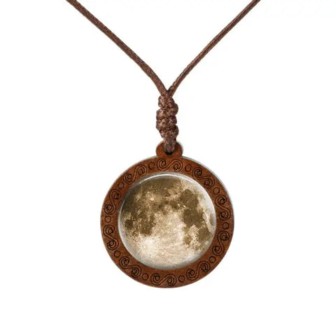 Galaxy  Wood Necklace