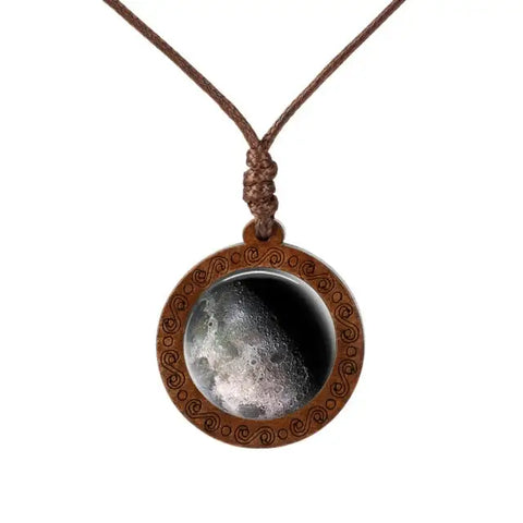 Galaxy  Wood Necklace