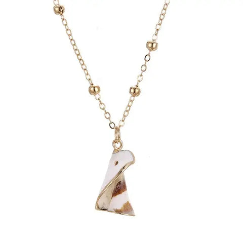 Geometric Shell Necklace