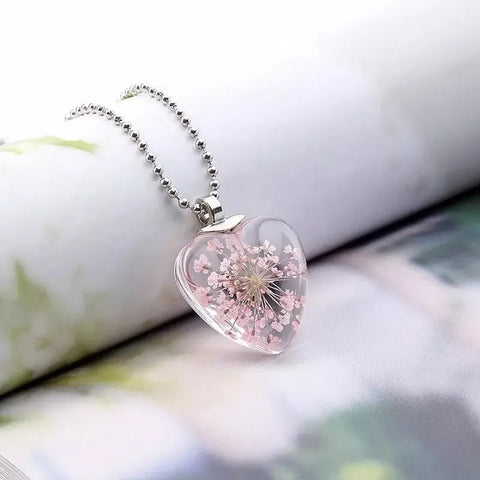 Glass Heart Necklace