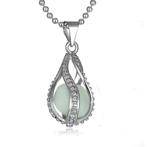 Glow in the Dark Crystal Necklace