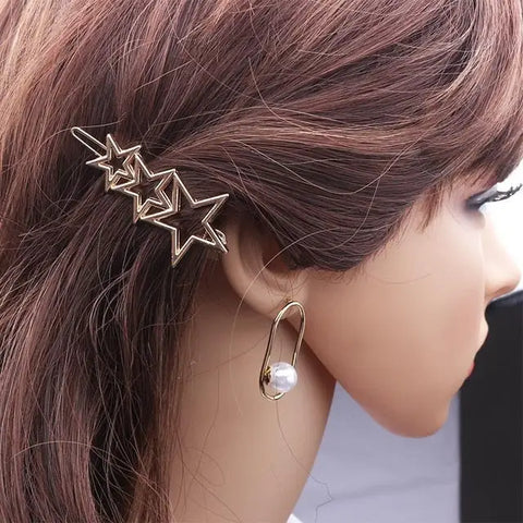 Gold Star Hair Clip