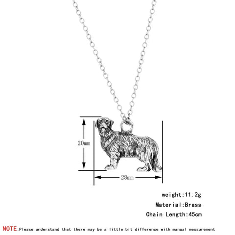 Golden Retriever 3D Necklace