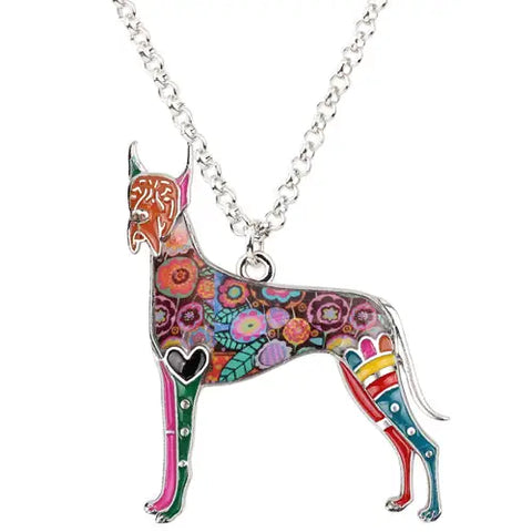 Great Dane Multicolor Necklace