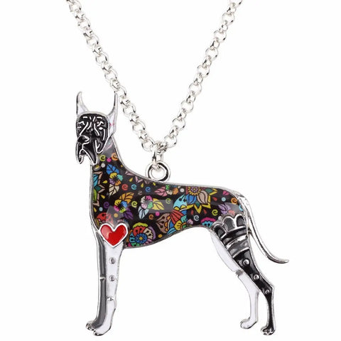 Great Dane Multicolor Necklace