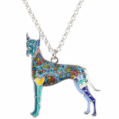 Great Dane Multicolor Necklace