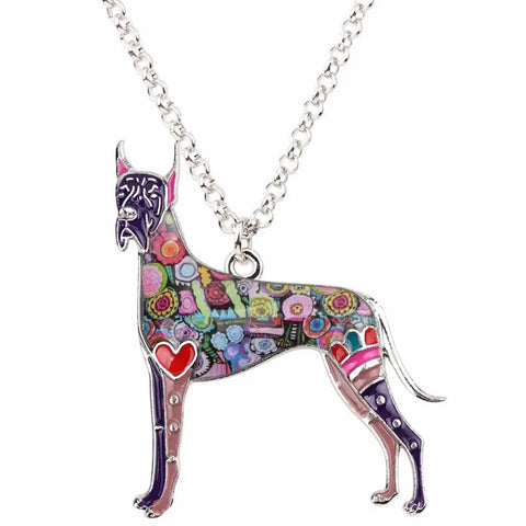 Great Dane Multicolor Necklace